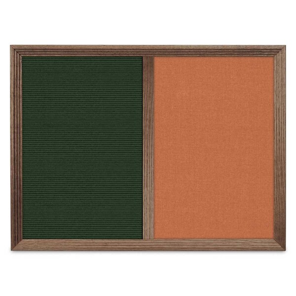 Enclosed Corkboard, 1 Door, 72"x36", 4" Fra